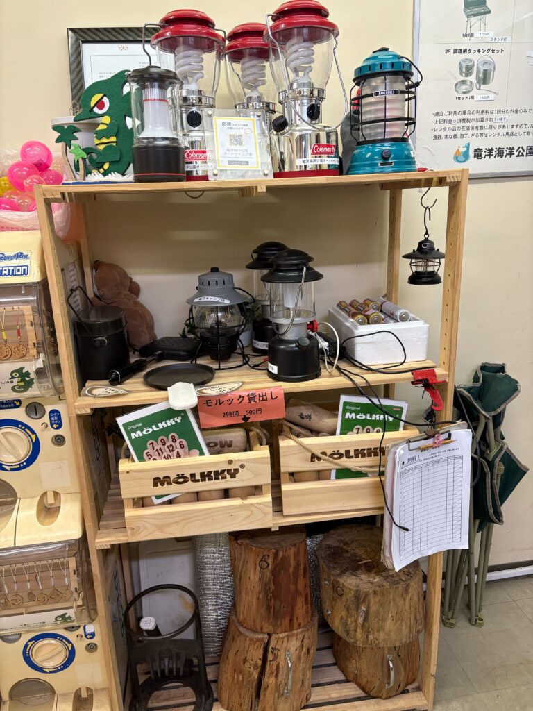 竜洋海洋公園オートキャンプ場の売店